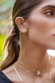 Ear Cuff Raízes Dourado